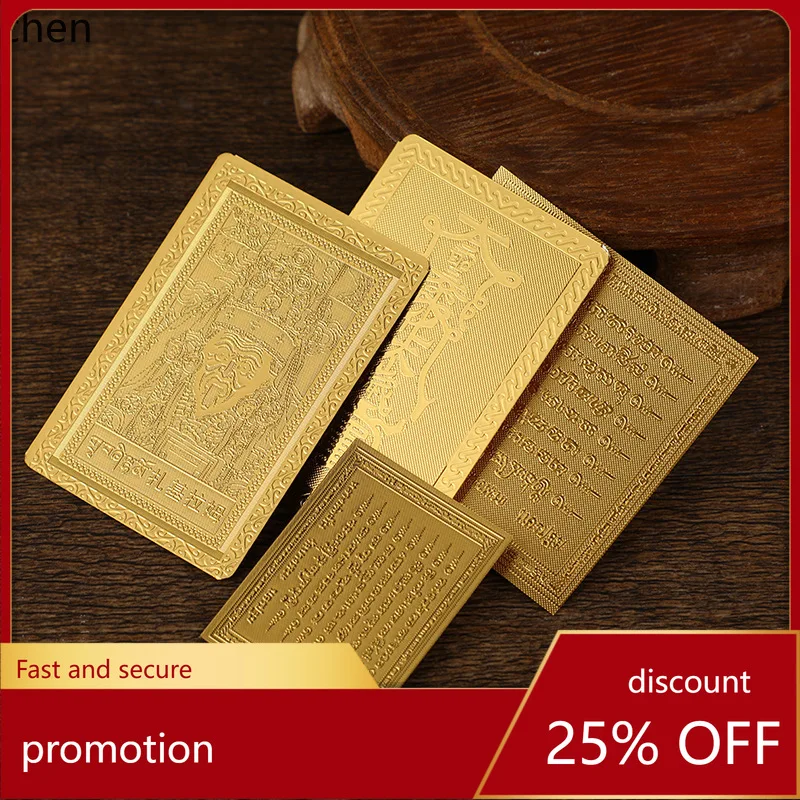 Cz eight sutras gold foil five sutras zaqiram ornaments