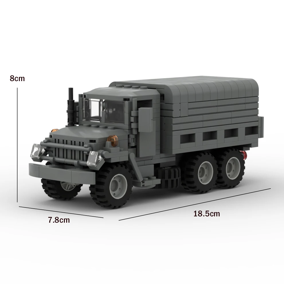 World War II US Military Truck M35 Transport Armored Vehicle MOC Building Blocks Troop Truck Children\'s Car Toy Birthday Gift