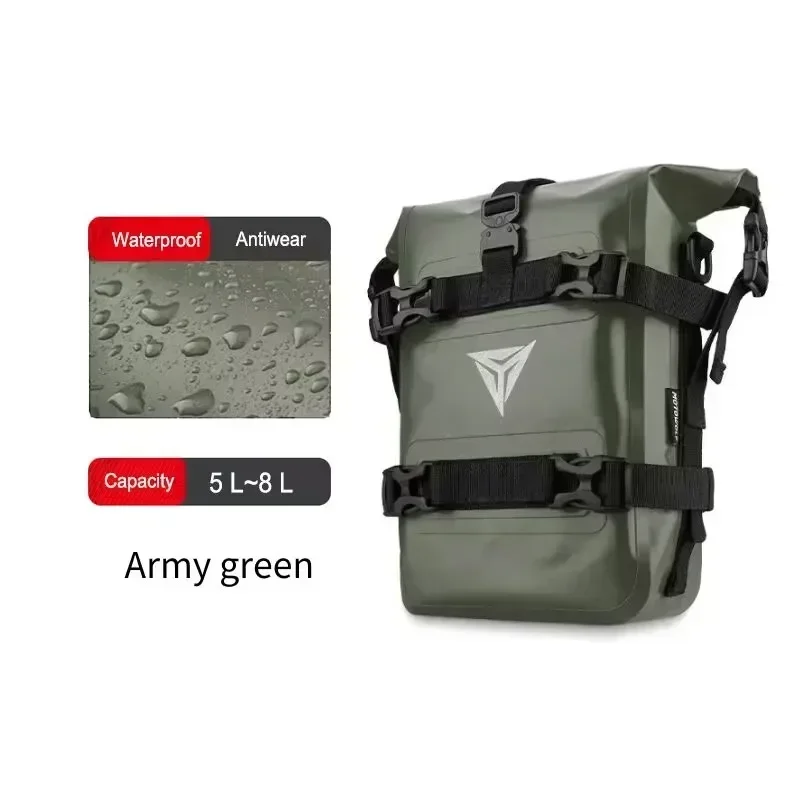 모토울프 방수 오토바이 크래시 바 백 모터바이크 투어링 사이드 백팩 옐로우 어드벤처 드라이 모토 새들백 유니버셜