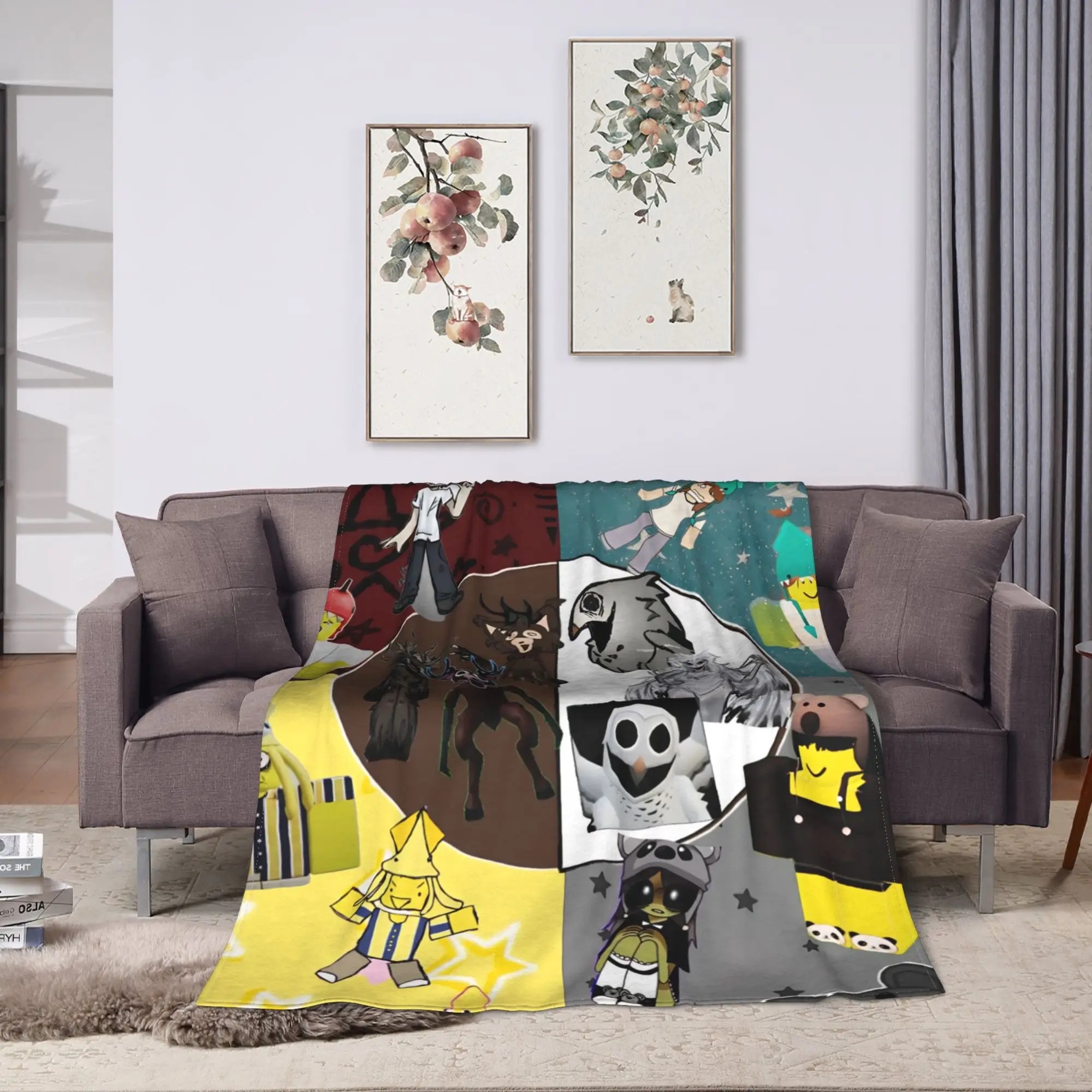 99 Nights in The Forest  Blankets Quality Warm Soft  Throw Blanket Winter Decorative Bedroom Graphic Bedspread