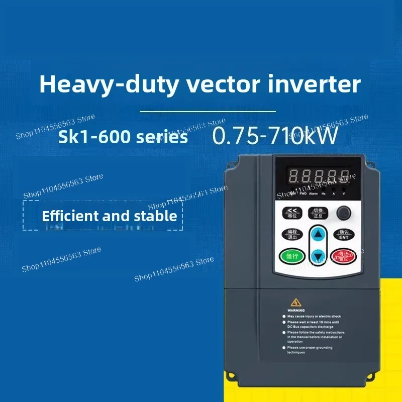 

3-Phase Heavy Duty Vector VFD, 0.75/1.5/2.2/4/5.5/7.5KW, 380V Input 220V Speed Control for Motor Drive