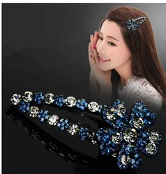 2024 New Fashion Hot Sale Wild Luxurious Rhinestone Bangs BB Clip  Hairpin Barrettes for Women Girl Hair Accessories Headwear