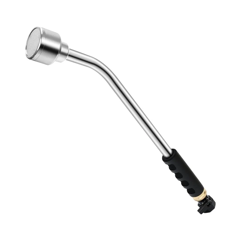 Aluminum Garden Watering Wand with Soft Rain Nozzle and Flow Control Valve - for Flower Beds and Container Plants