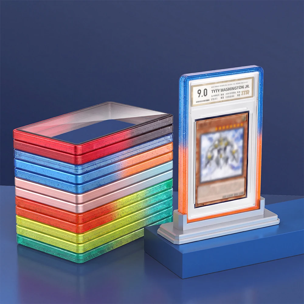 35PT Silicone Graded Card Protector Case Soft Shock-Absorbing Holder Sleeve for Collectible Trading Sports Cards Child Gift
