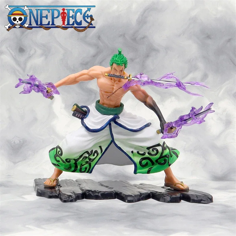 20CM One Piece Roronoa Zoro Anime-Figur Spielzeug Zoro Actionfigur PVC-Statue Sammlerstück Cartoon-Modell Puppen Geschenke
