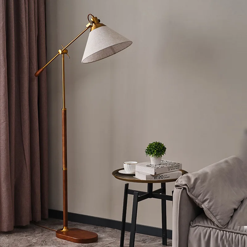 가벼운 럭셔리 복고풍 침실 침대 옆 테이블 팔 램프