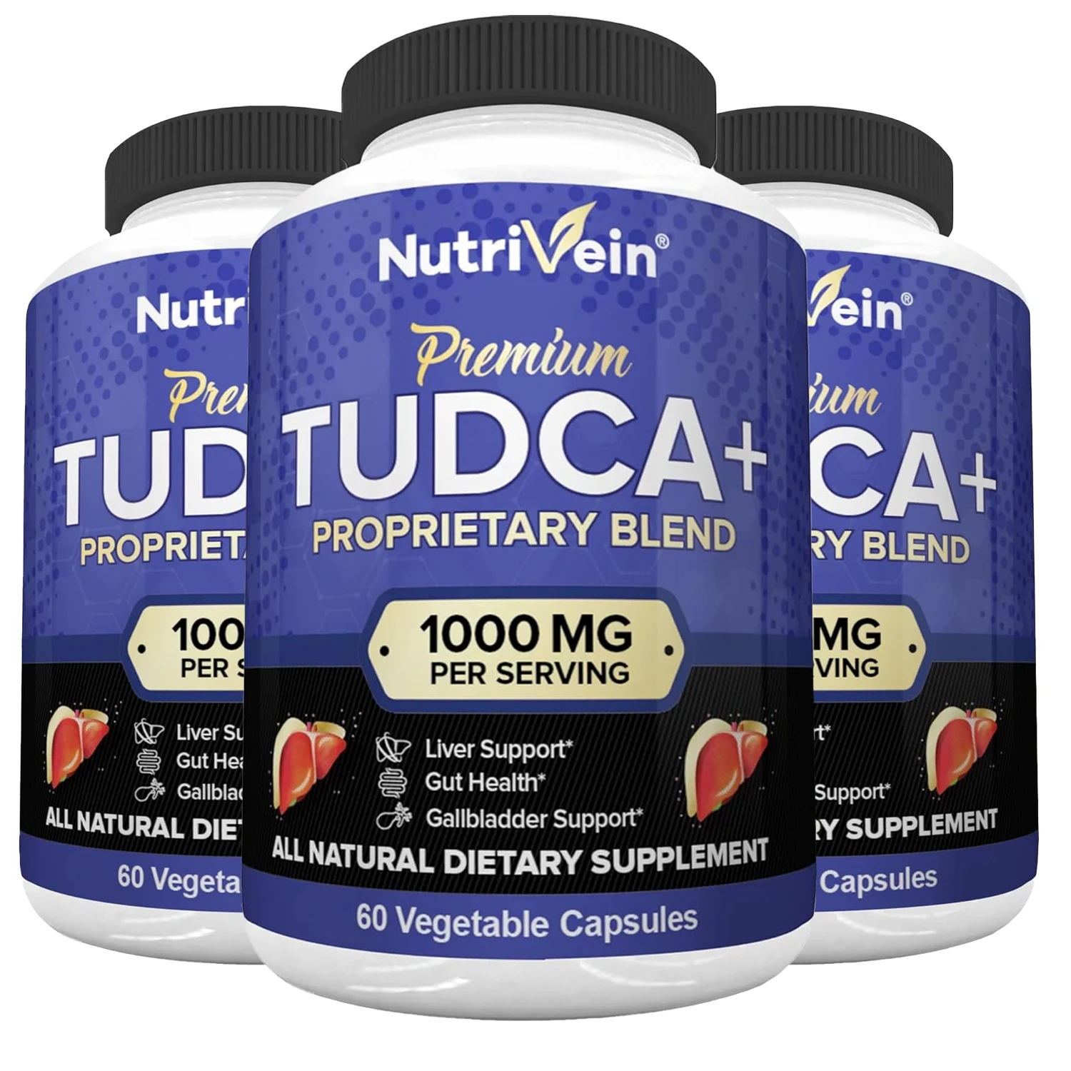 

TUDCA + Milk Thistle Supplement - Liver Digestive Health, Supports Liver Function, Antioxidant, Non-GMO, Vegetarian