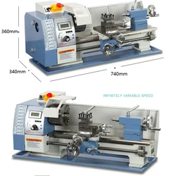 Semi-Automatic Light Duty 220V/380V WM180V Horizontal Bench Type Machine Tool Metal Manual Mini Bench Lathe for Industrial Use