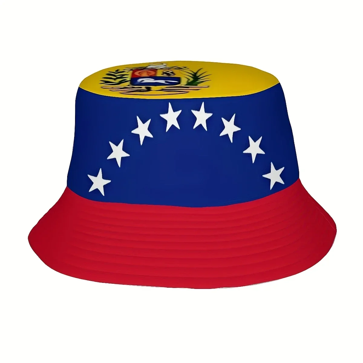 Customization 1pc Of A Bucket Hat Featuring The Venezuelan Flag Design, Ideal For All Ages And Genders, Made From High-Quality M