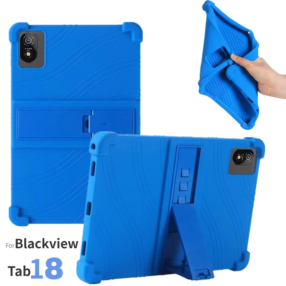 

Kids Case for Blackview Tab 18 Case Soft Silicon Stand Protective Shell for Blackview Tab18 12" Tablet Cover Cases