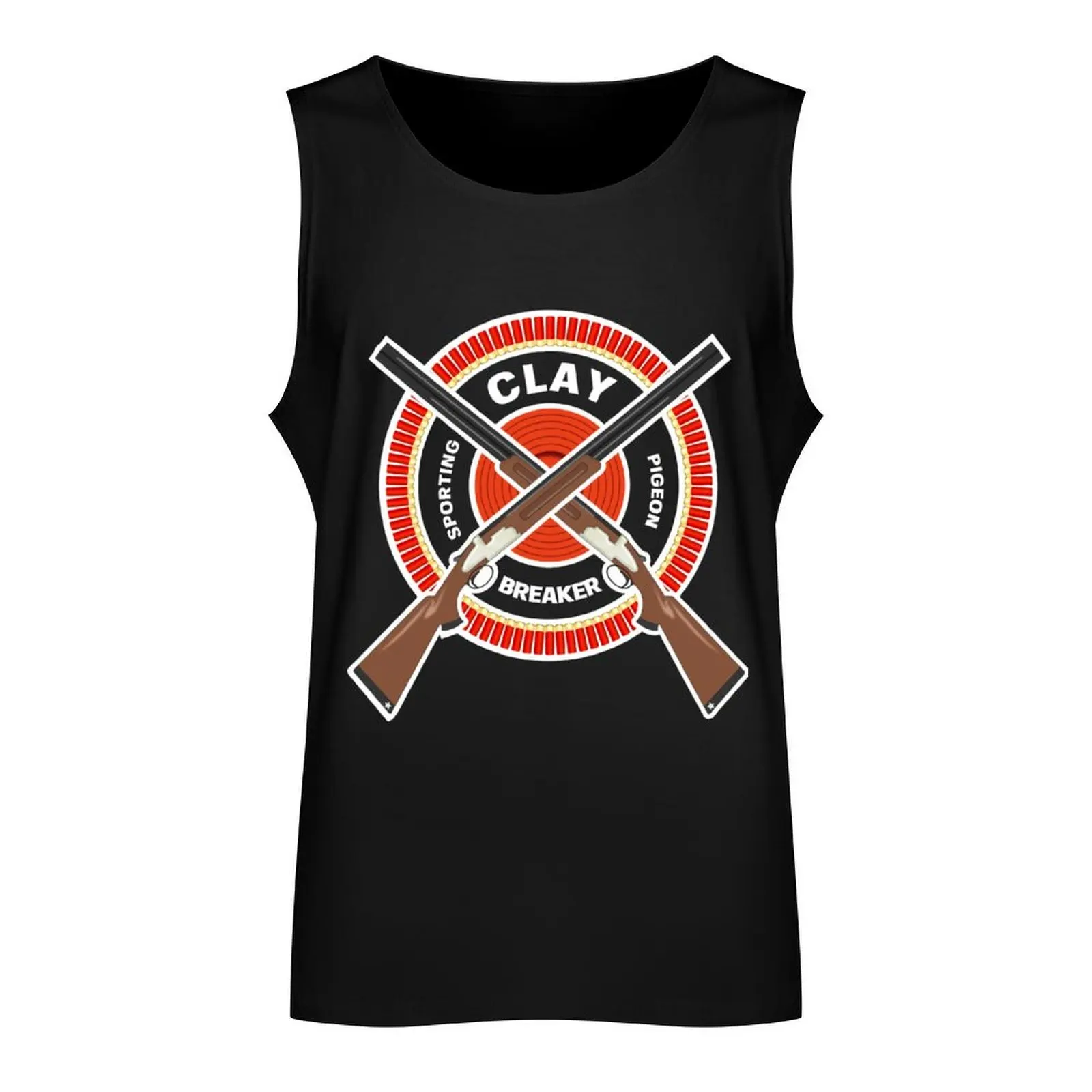 Clay Pigeon Sporting, Skeet, Trap Shotgun Shooting Clay Breaker Gifts Tank Top Sportswear for men male top