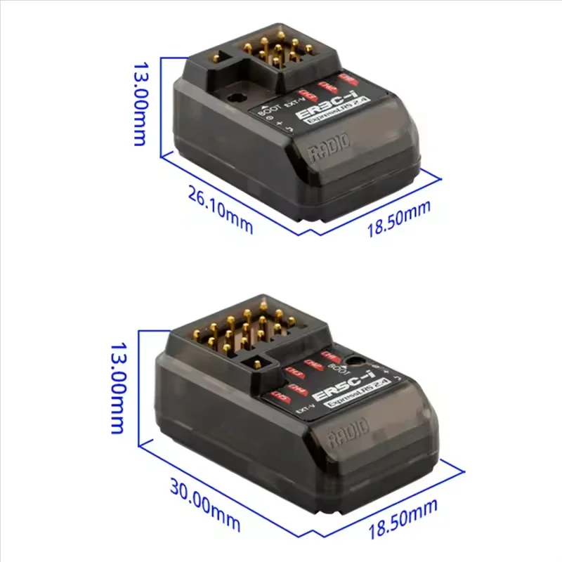 RadioMaster ER3C-i ExpressLRS 2.4GHz PWM Receiver 2.4G 3CH ELRS RX Built-in Antenna High-Performance For RC FPV Car Boat Truck
