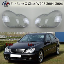 For Mercedes Benz C Class W203 C180 C200 C230 C260 C280 2001 2002 2003 2004 2005 2006 Car Headlight cover Headlamp Lens