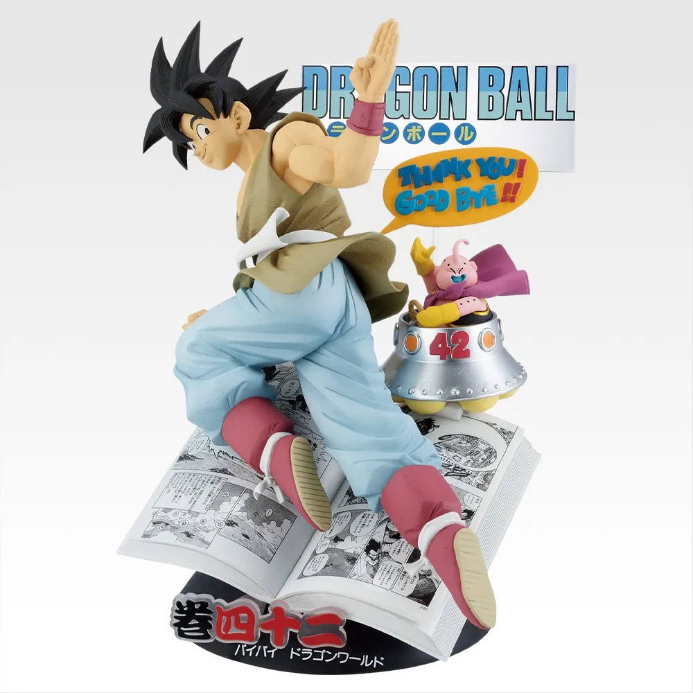 Em estoque genuíno bandai ichiban kuji dragon ball 40th parte 1 son goku figura anime modelo brinquedo