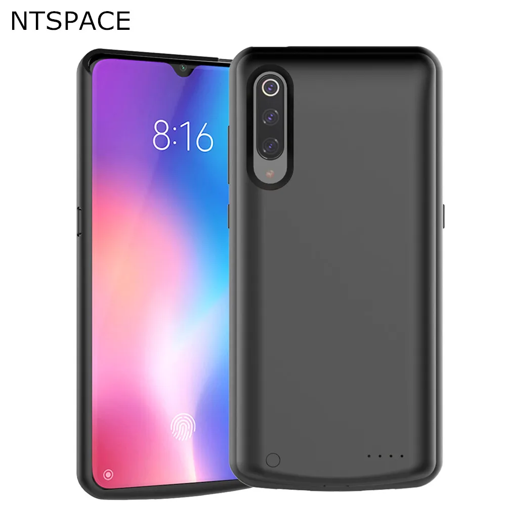 NTSPACE Backup Battery Charger Cover For Xiaomi Mi 9 SE Extenal Battery Cases 6500mAh Slim Power Bank Portable Charging Cover