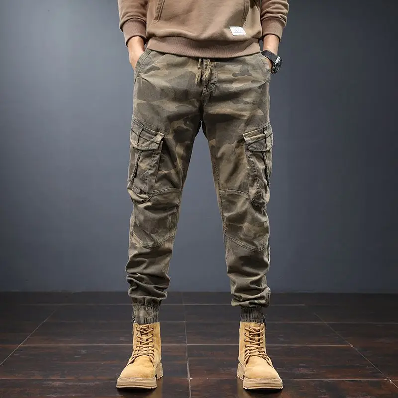 

High Quality Cargo Pants Men Jogging Casual Pants Full Length Military Mens Streetwear Adults Work Tactical Tracksuit Trousers