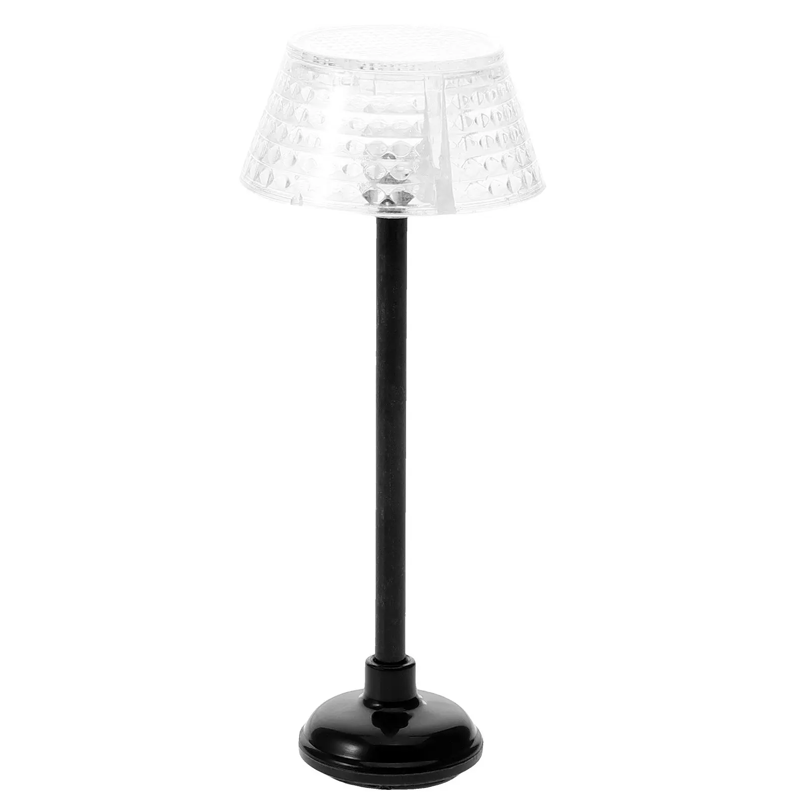 

Напольный светильник для кукольного домика, миниатюрный, пластиковый, в стиле решетки, для миниатюрной гостиной, спальни, кабинета, создающий реалистичную уютную атмосферу