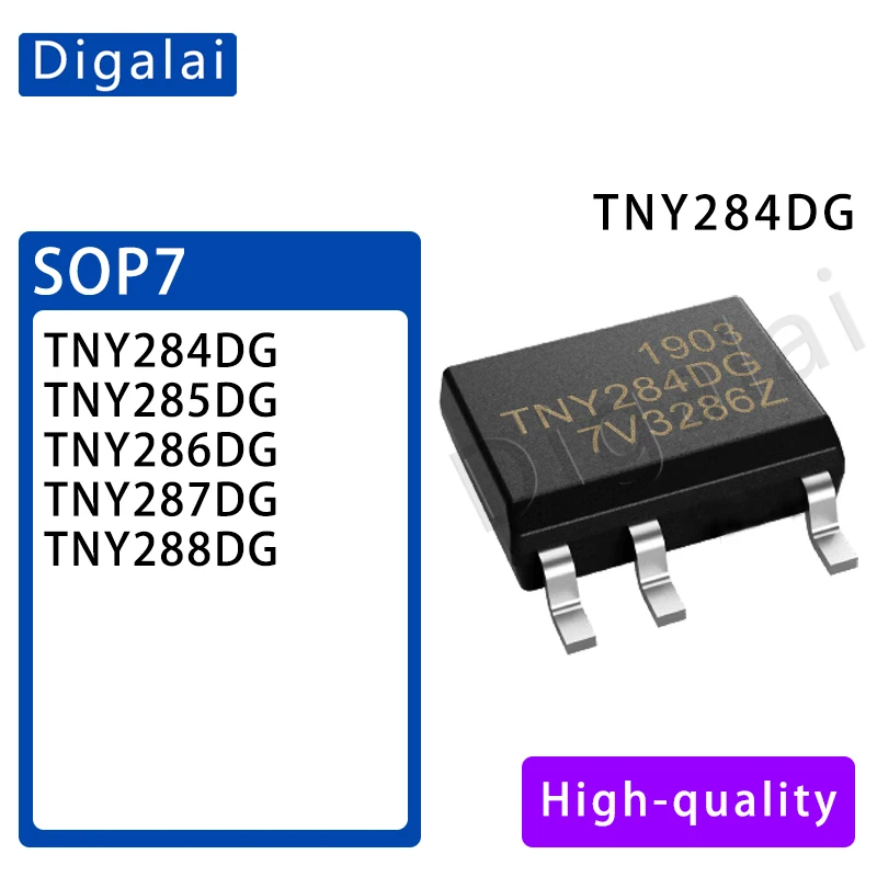 

AC-DC controller and voltage regulator TNY284DG TNY285DG TNY286DG TNY287DG TNY288DG 5pcs chip