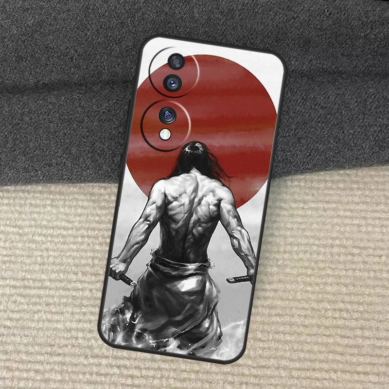 Samurai Warrior Cover For Honor X8a X9a X7a X6a X7 X8 X9 8X 9X Magic 5 Pro Honor 90 70 50 Lite Phone Case