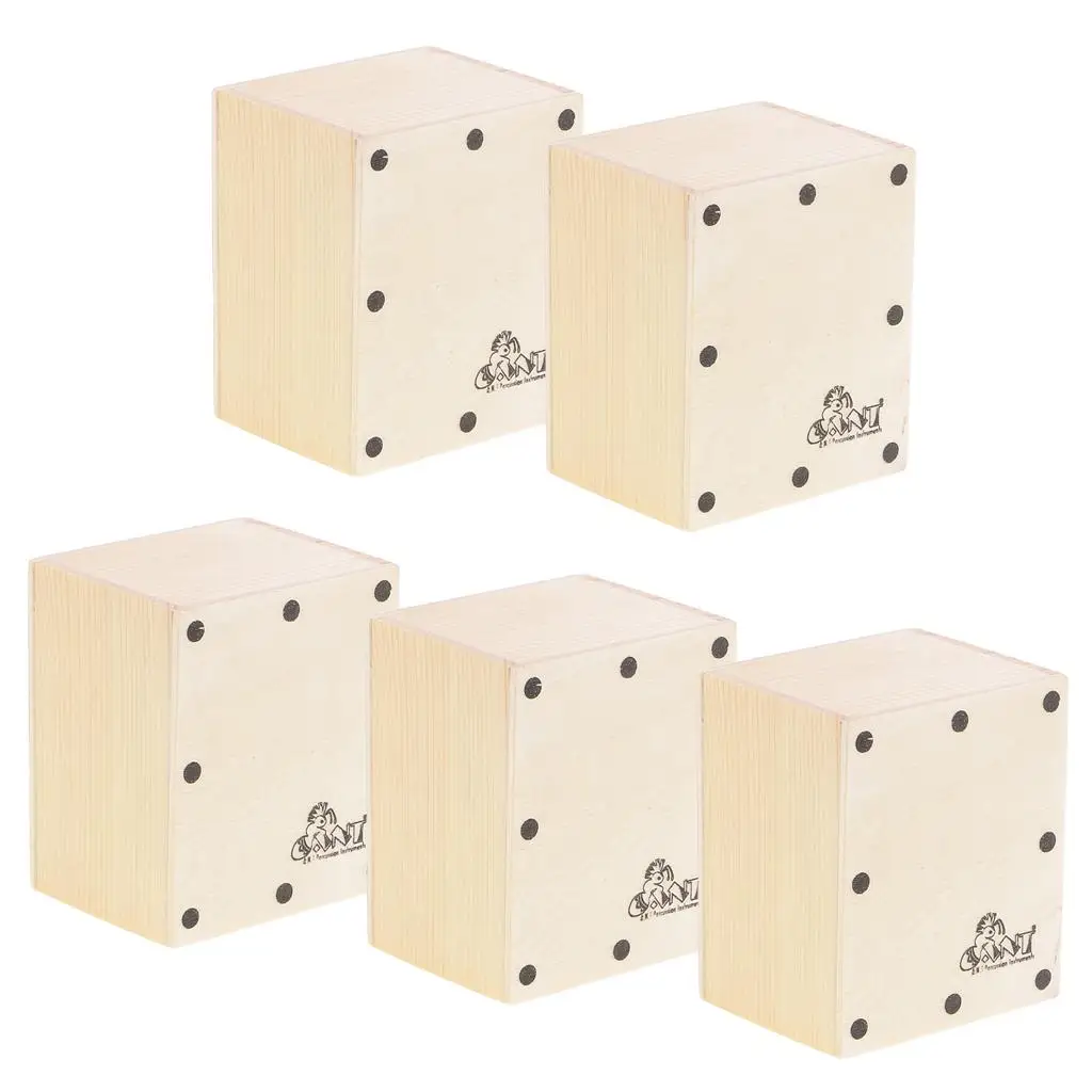 Mini Sand Cajon Shaker Set Wooden Percussion Drum Box Cajon for Music Band Accompaniment