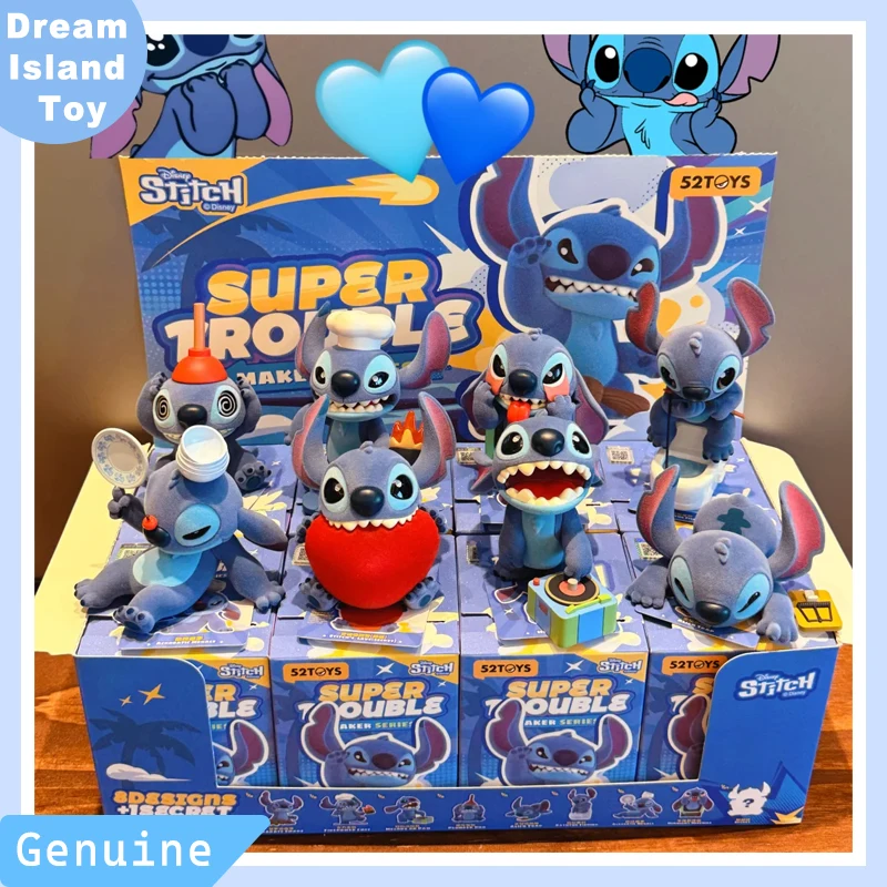 

Подлинная в наличии 52 игрушки Stitch Super Destructor Series слепая коробка милая модная игрушка украшение стола для девочек подарок на день рождения для детей