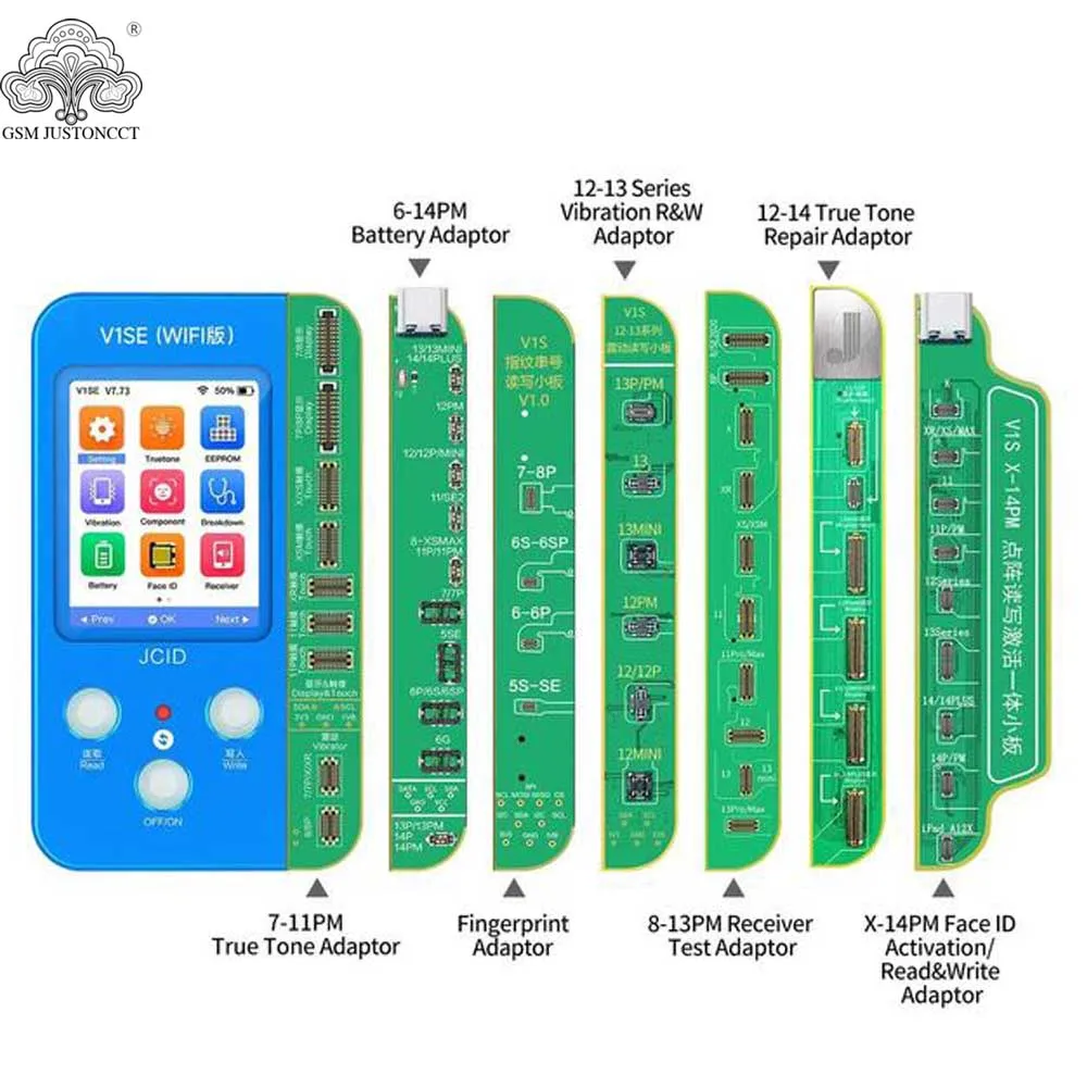 JC V1SPro V1SE True Tone/Face ID /Battery Repair Board Upgraded WiFi V1SE Programmer for iPhone 6 XR XS MAX 11 12 13 14 Pro Max