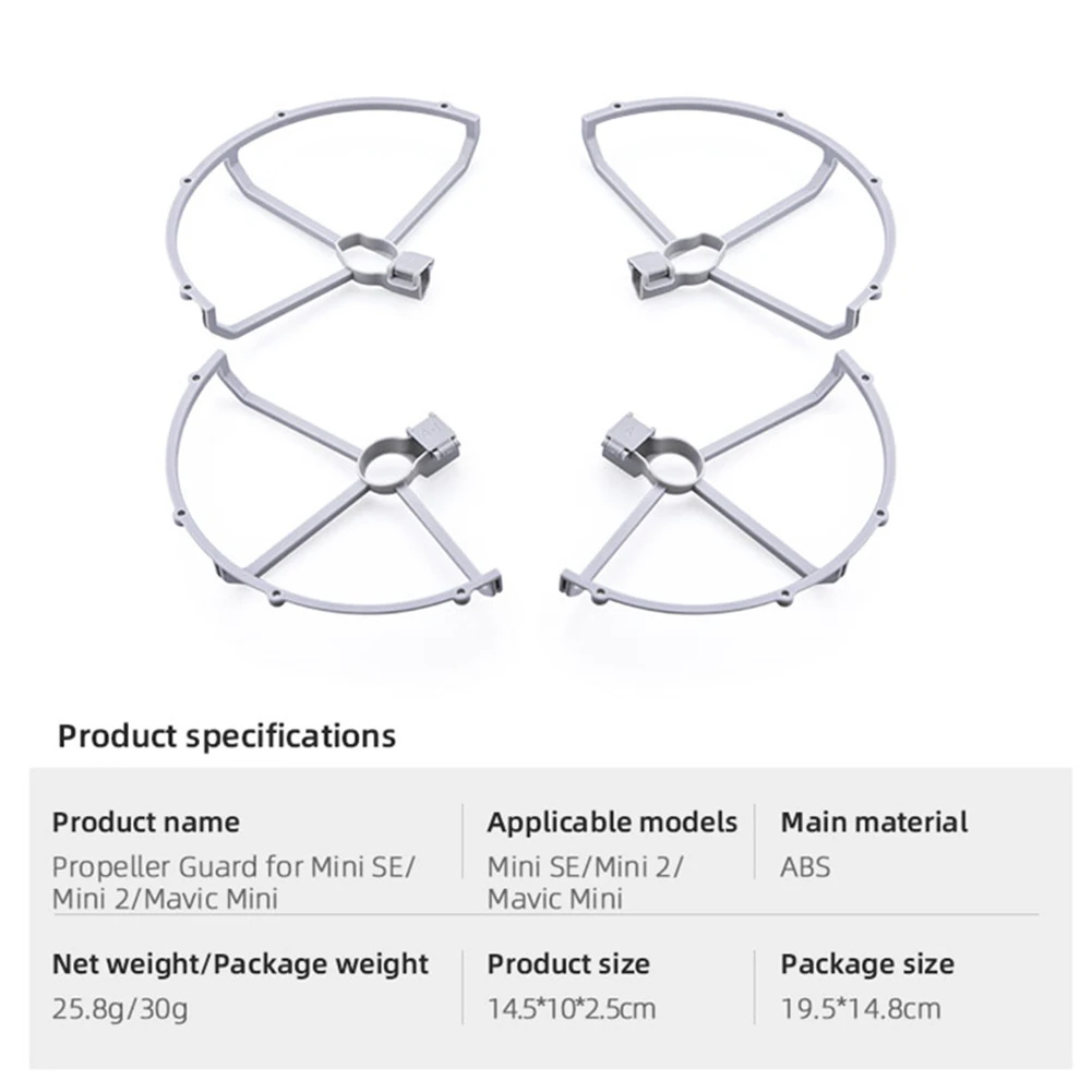 Propeller Guard For DJI MAVIC Mini/2/SE Propeller Protective Ring Cover Drone Accessories Wing Anti-collision Protector Bumper