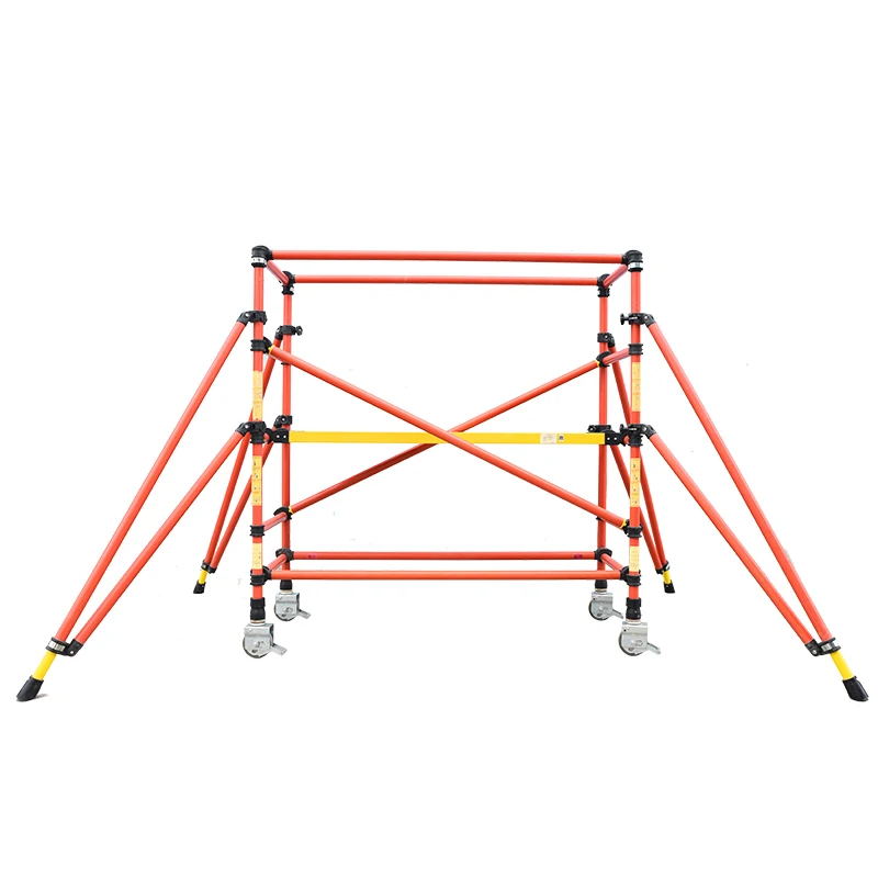 Escalera de andamio con trípode