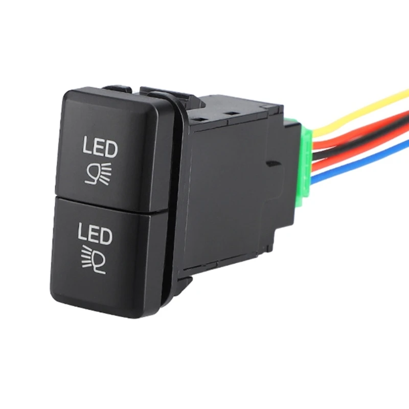 Versatile Fog Light Switches ABS LED Convenient Replacement Switches