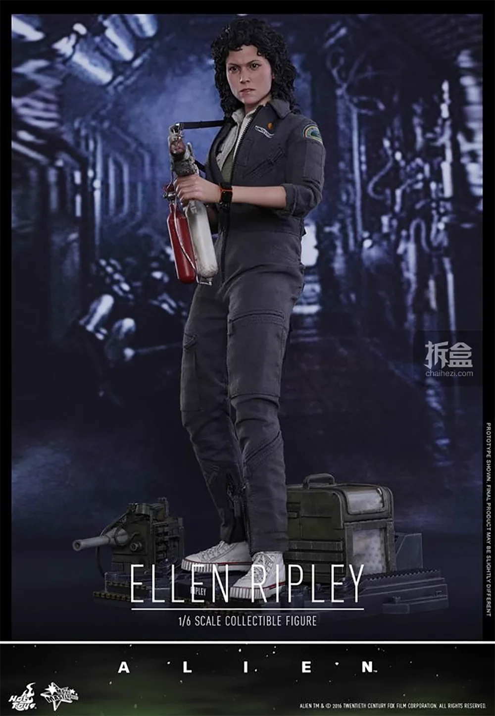 Original HotToys 1/6 MMS366 Xenomorph Ellen Ripley Action Figure Model Toys 12 inch Collection Scene Decoration Gift