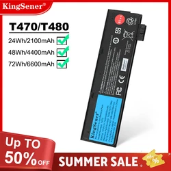 KingSener 10.8V 6600mAh แบตเตอรี่แล็ปท็อปสําหรับ Lenovo ThinkPad T470 T480 T570 T580 P51S P52S 01AV427 01AV428 01AV423 SB10K97580 61 ++