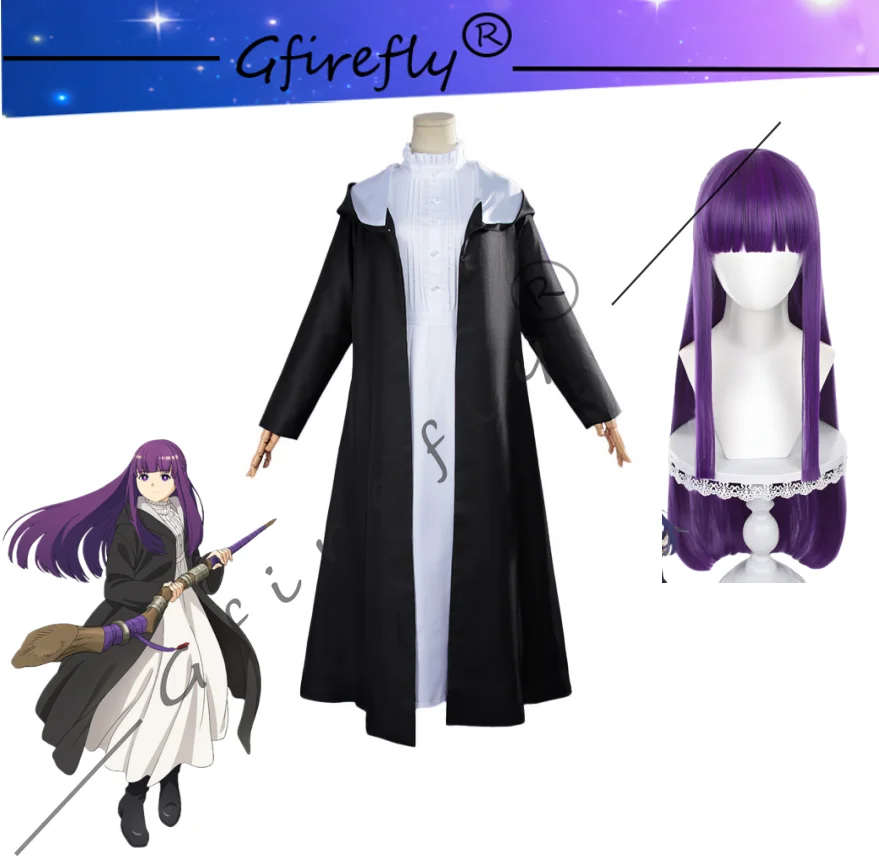 

Frieren: Beyond Journey's End Fern Cosplay Costume Character's Same Style Trench Coat Full Set of Costume Accessories Wig Anime