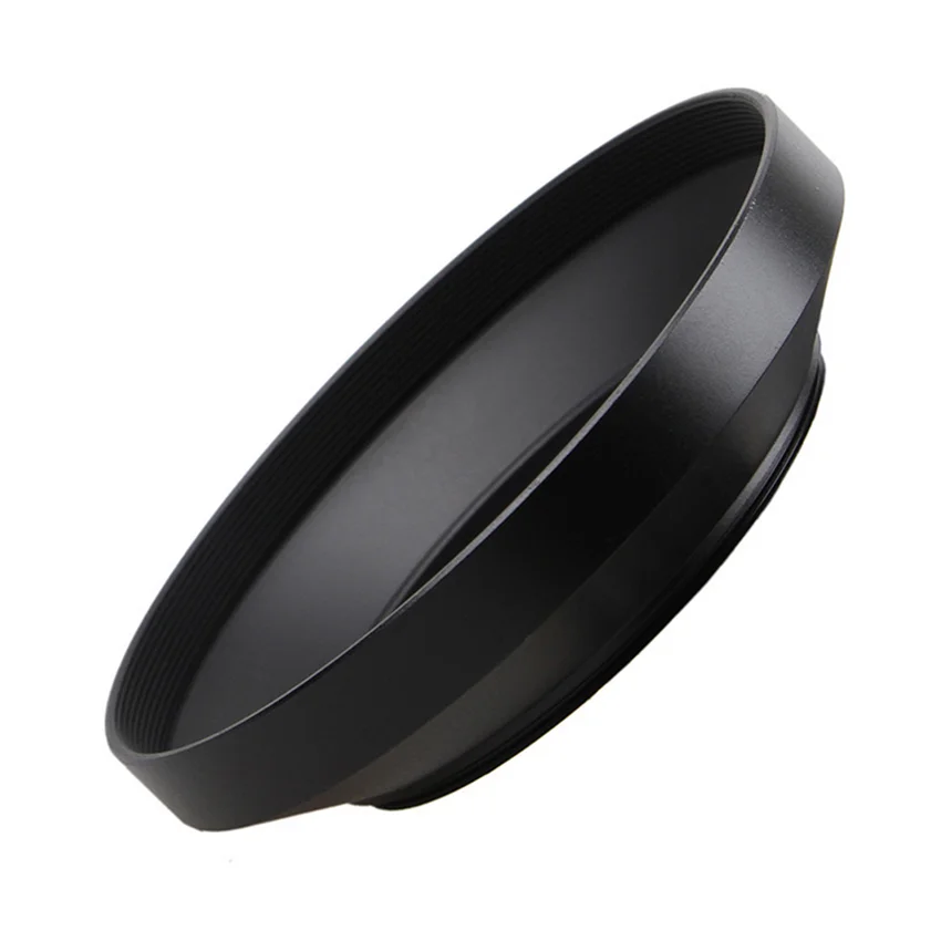 Camera Lens Hood Wide Angle Shade Metal Interface Mask Black Light Shield Cover 37mm 39 40.5 43 46 49 52mm 55 58 62 67 72 77mm