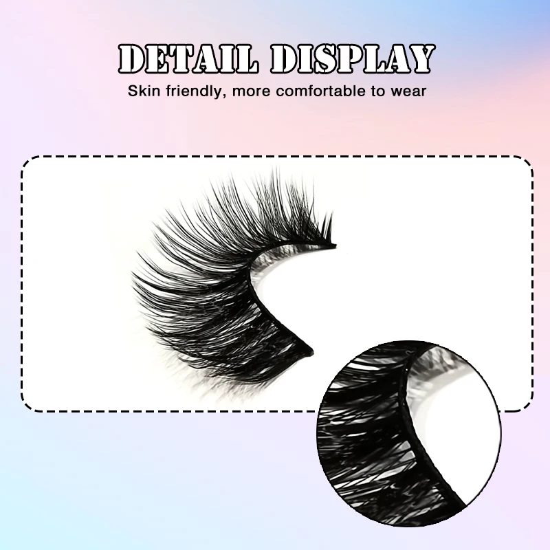 Devoser vice 10 pairs russische streifen wimpern 6d super flauschige imitat nerz wimpern natürliche falsche wimpern 3d wispy wimpern verlängerung