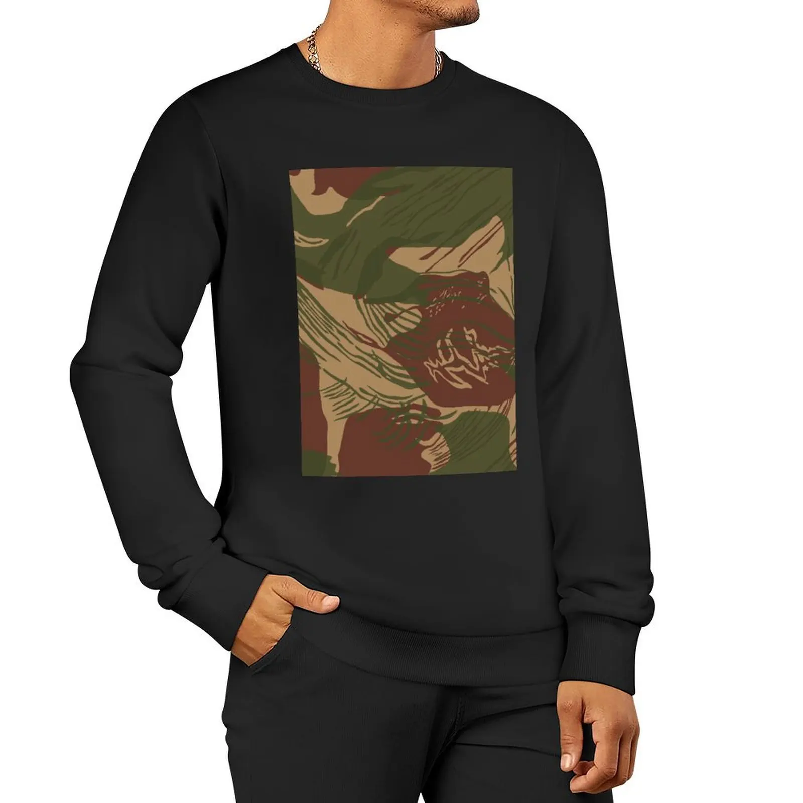 Rhodesian Brushstroke (HD) Pullover Hoodie men's clothes blouse men's coat sweatshirt male