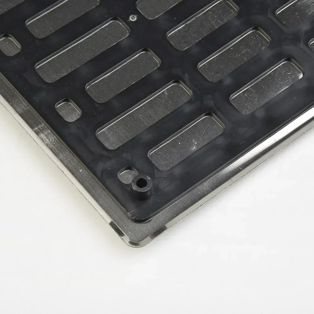 Car Foot Pedal Pad Universal Car Auto Floor Carpet Mat Patch Anti-slip Steel Plate 23.5X16cm  For Car Silk Circle Foot Mats