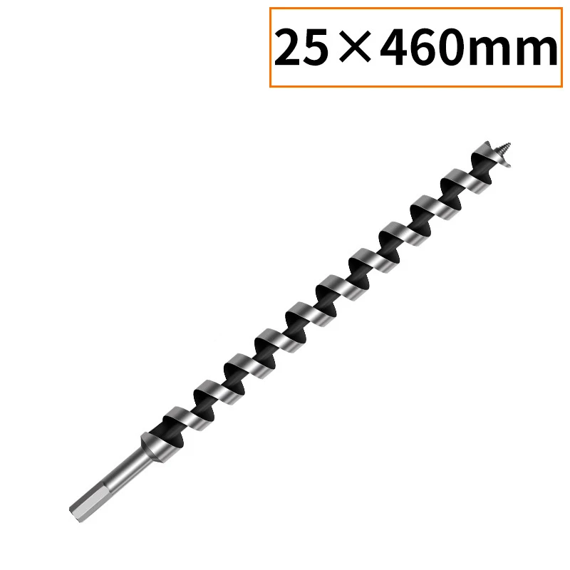 230/460mm extra lange houtboor met zeskantige schacht van hoogwaardig koolstofstaal voor het boren van diepe houtgaten