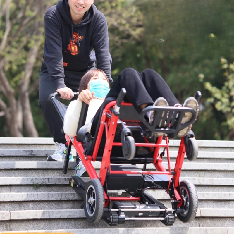 Electric climbing wheelchair fully automatic for climbing stairs