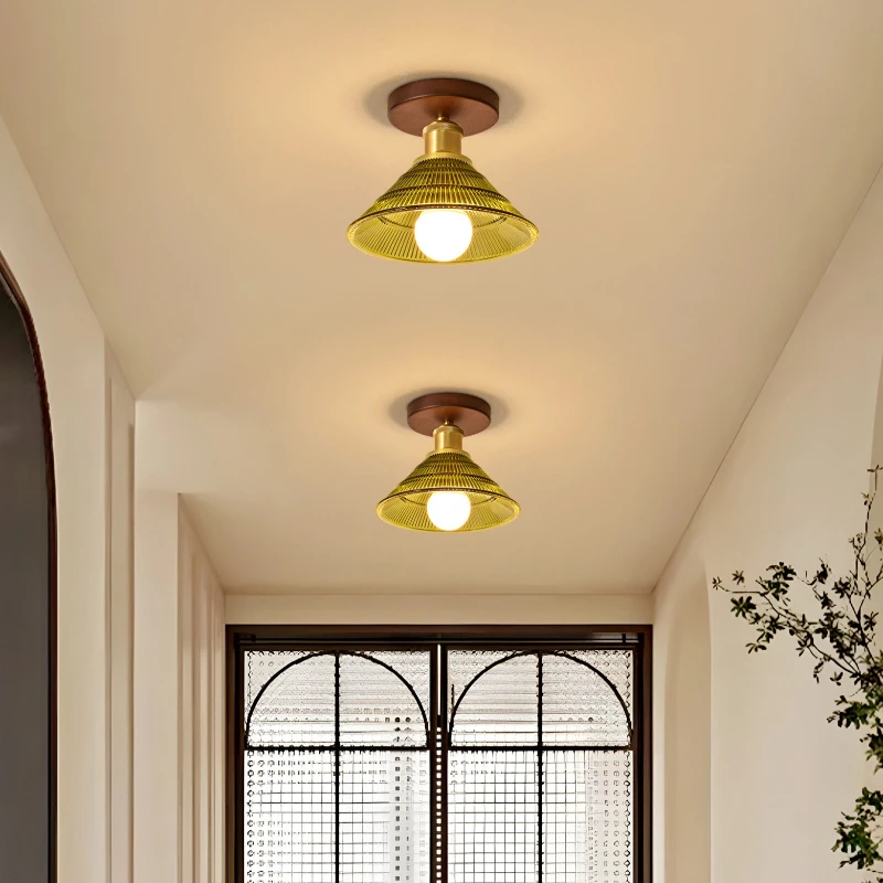 

Minimalist Glass LED Ceiling Lights Hallway Aisle Corridor Balcony Chandelier Lustre Decor Ceiling Lamp for Living Room Bedroom