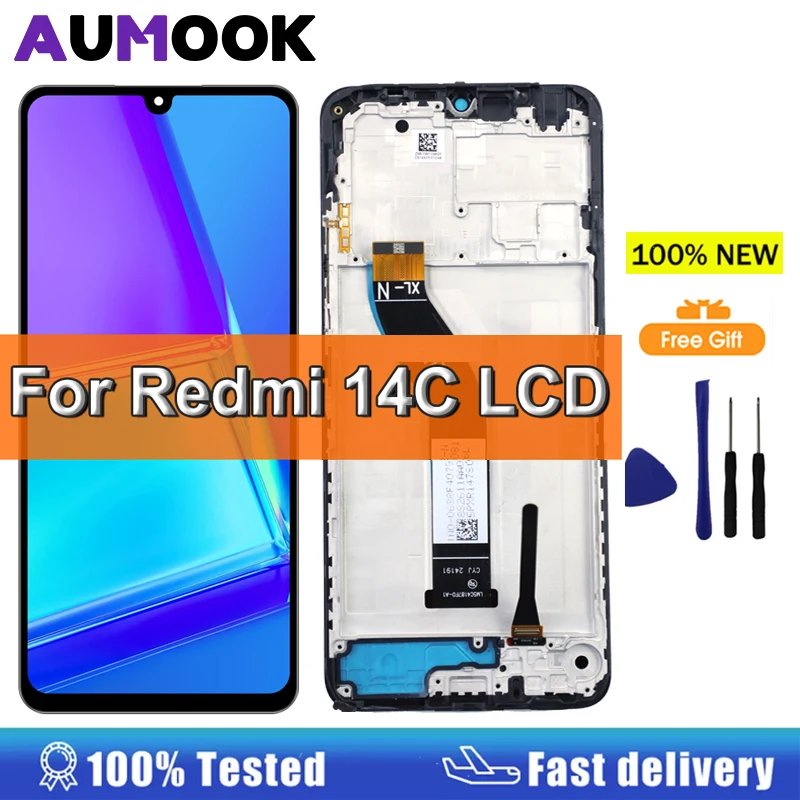 Nuovo Display da 6.88 ''Per Xiaomi Redmi 14C 4G 2411DRN47C Display LCD Touch Screen Digitizer Per Redmi 14C 5G 2411DRN47I Display LCD