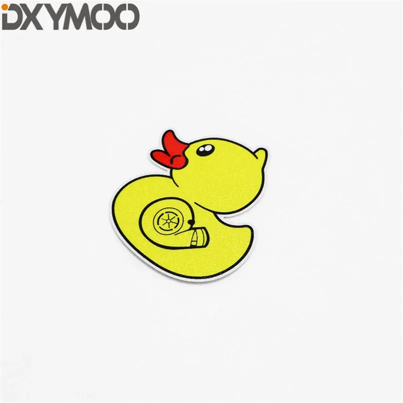 Yellow Animal Duck Car Window Tail Stickers Motorcycle Laptop Decorate Bumper Decal for Turbo Duck