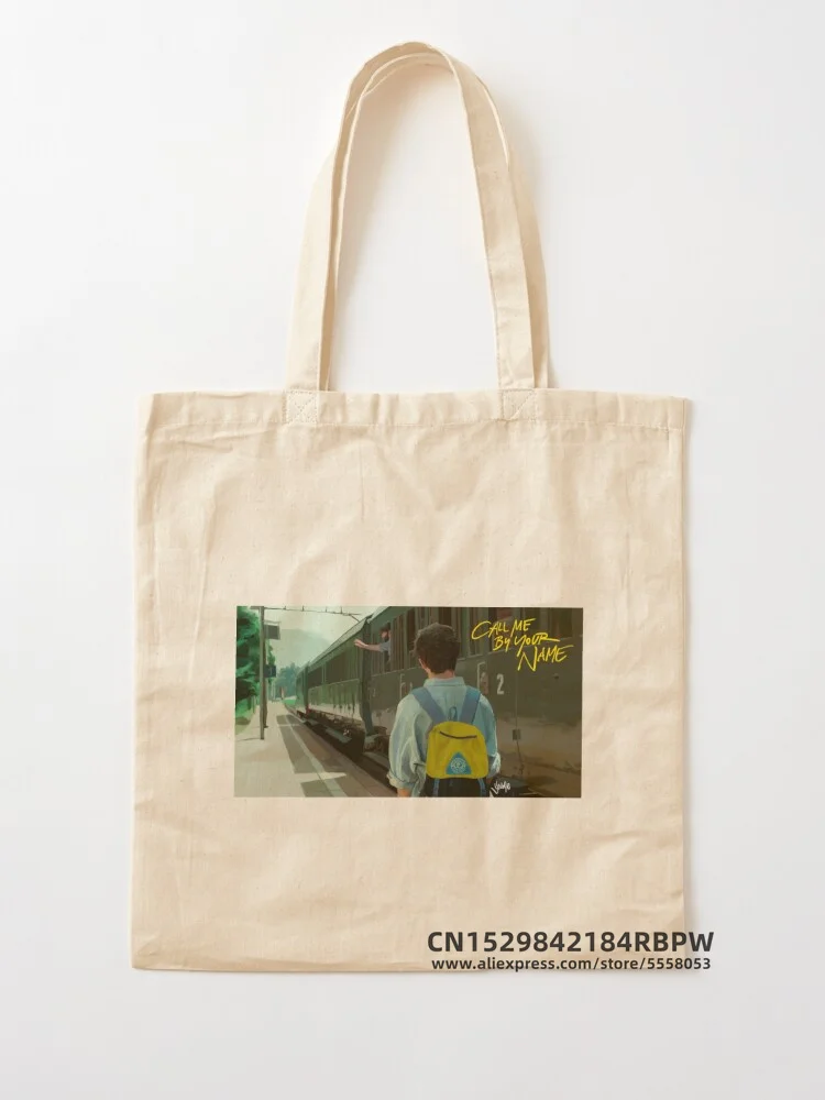 call me by your name Tote Bag  Girls Pacakge Hand Bag Women Eco Reusable Shoulder Shopper Bags Bolsas De Tela