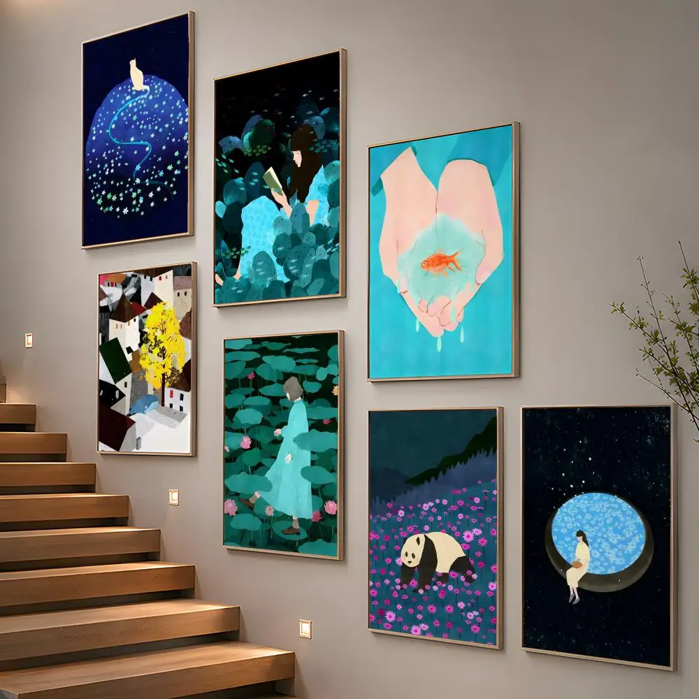 X-xuan loc xuan Art Poster HD Modern Peel and Stick Wall Decor for Bedroom Living Room Dorm Office Kitchen Bathroom