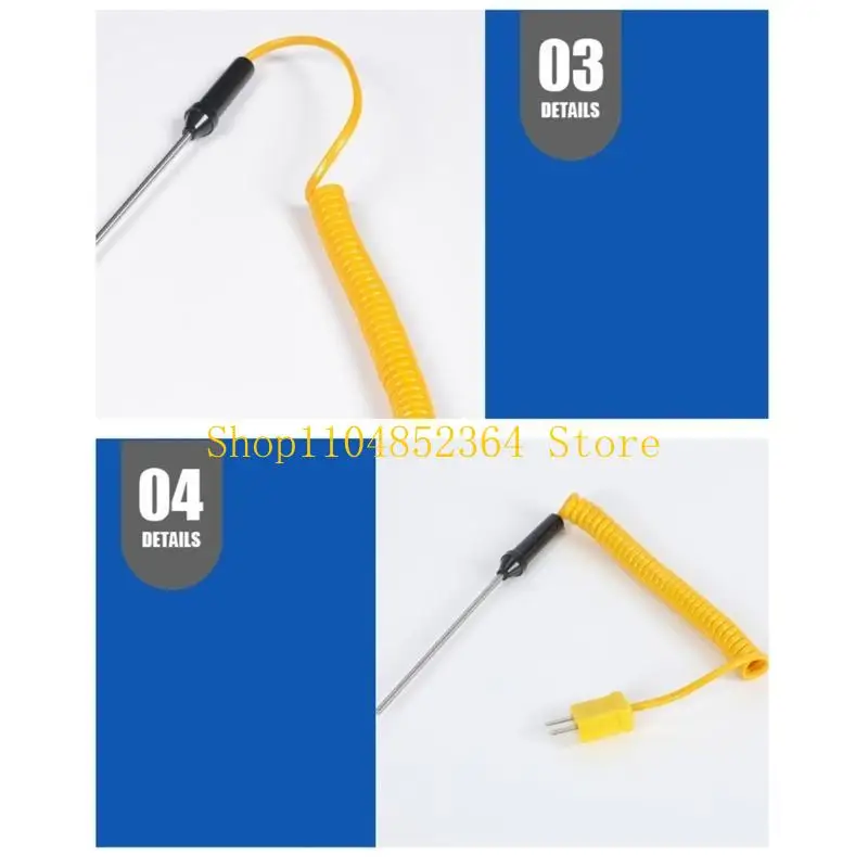 652F Long Reach K Type Thermocouple Available In Multiple Lengths For Narrow Space
