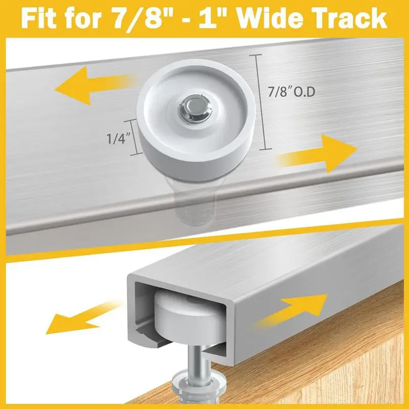 Bifold Door Track Hardware 20pcs Closet Door Track Replacement Sliding Door Parts And Home Closet Door Replacement Parts