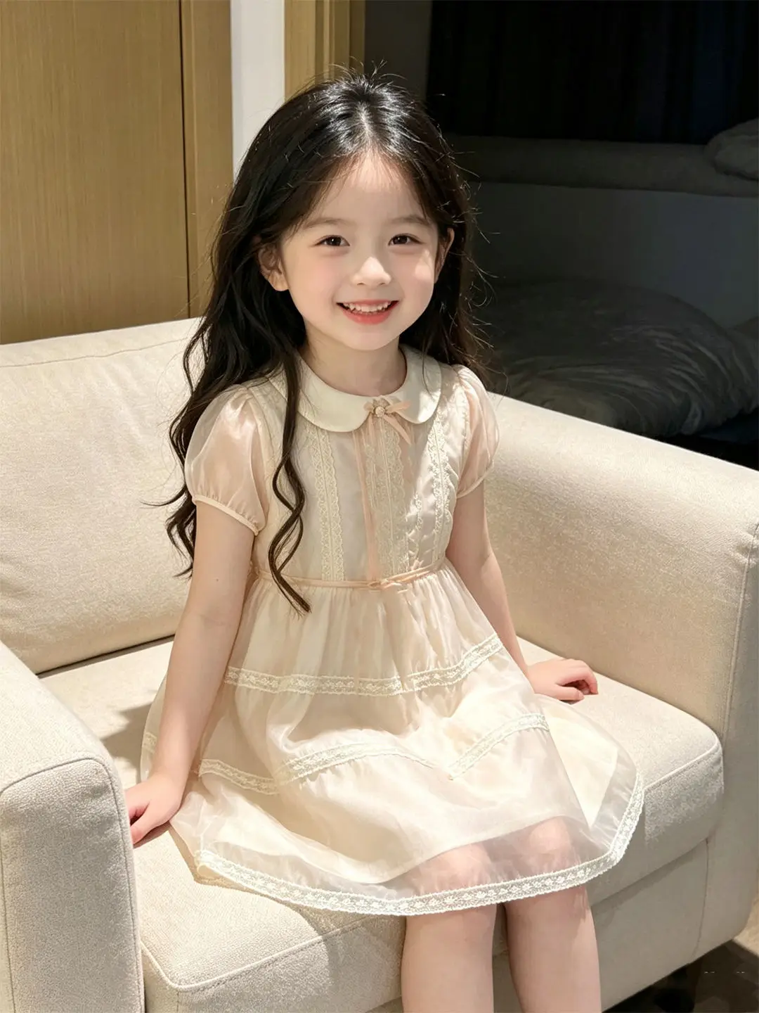 robe-d'ete-pour-filles-style-princesse-fine-rose-version-coreenne-manches-courtes-col-rond-respirante-et-confortable-pour-enfants