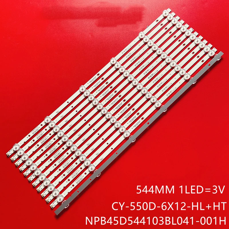 

Новая светодиодная лента для подсветки, 12 шт., CY-550D-6X12-HL+HT NPB45D 544103 BL041-001H для AXEN AX55LEDA88/0227 SUNNY SN55LEDA88 SN55LEDA38/02