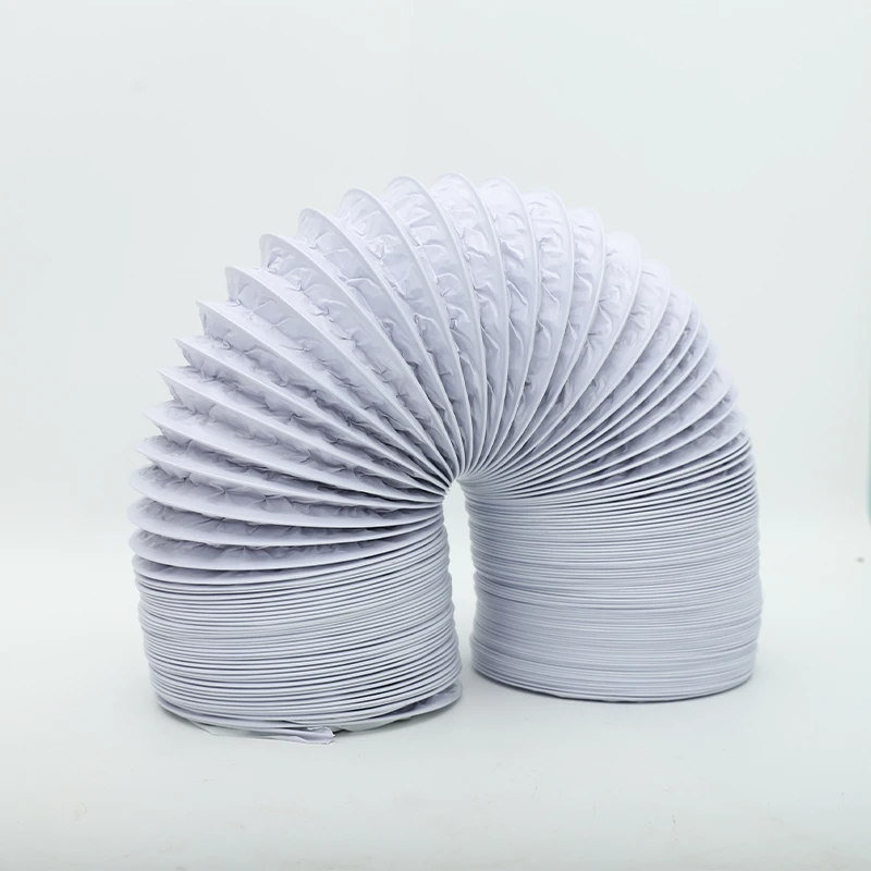 White Flexible Duct, Aluminum Duct, Hvac Fresh Air System, Hvac Engineering Hose, Aluminum Foil Pvc Composite Hose
