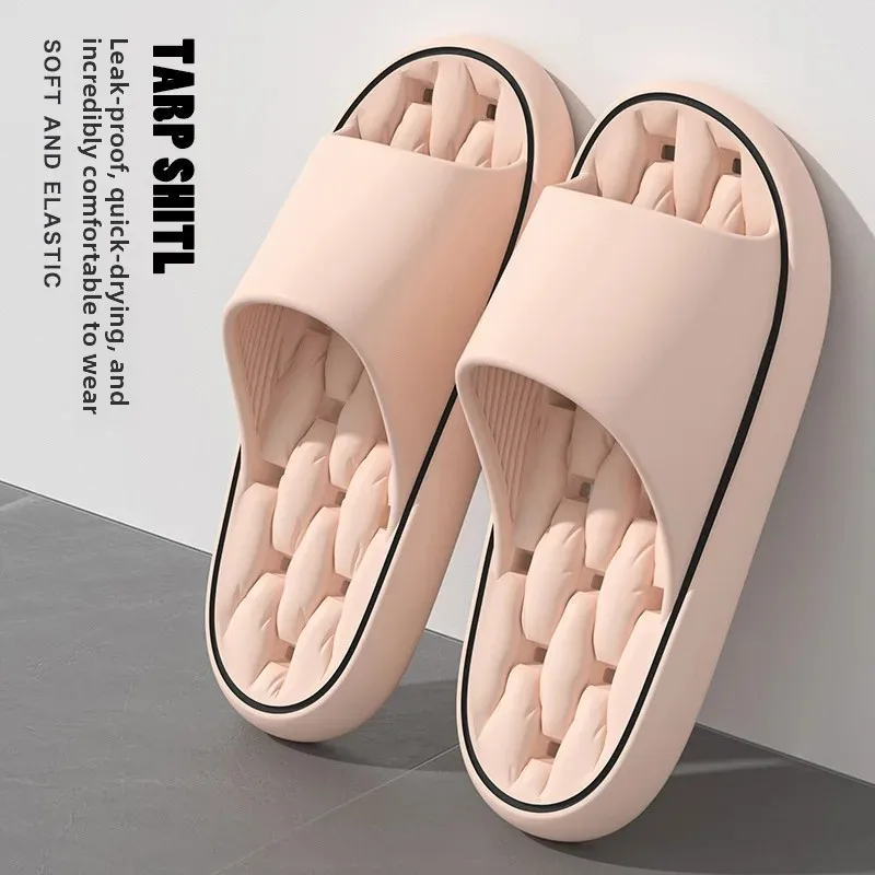 High Quality Bathroom Leaky Slipper Home-use Soft-sole EVA Slippers Extra Soft and Durable Indoor Bathing Slippers House Slipper