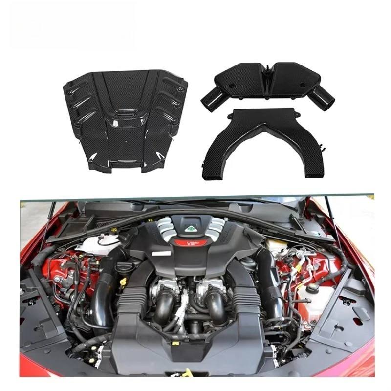 

Dry Carbon Fiber 3K Twill Car Cold Air Intake System Kits for AL FA RO MEO 2.9T 2019